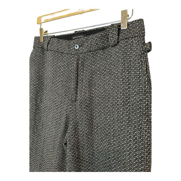 Banana Republic Wylder Straight Tweed Pant Trouser Cuffed Sz 8P Blackstone Twill - Picture 6 of 16